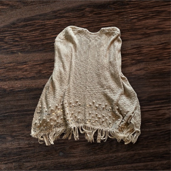 Fringed sleeveless Cardigan - Picture 6 of 11